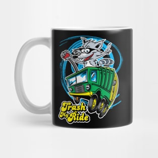 Trash My Ride Raccoon in a Trash Truck Mug